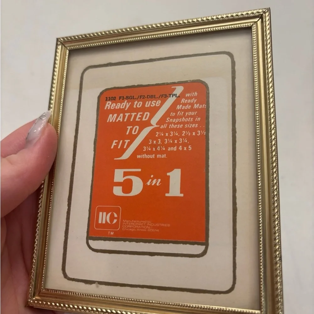 Homecrest 5 in 1 Photo Frame, Multi Mattes, Vintage Photography Frame